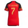 Damen Fußballbekleidung Belgien Kevin De Bruyne #7 Heimtrikot WM 2022 Kurzarm